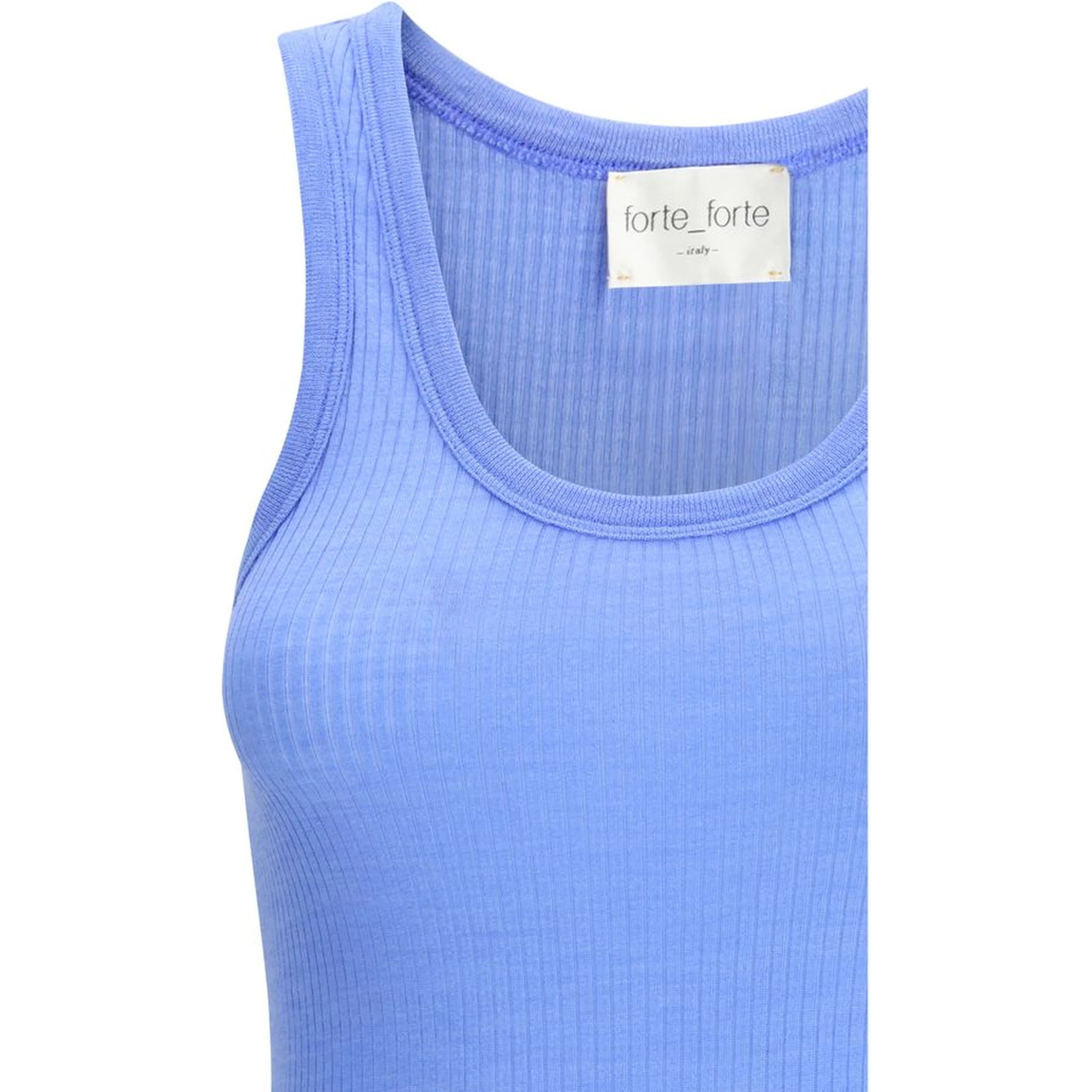 Blue Fleece Wool Top