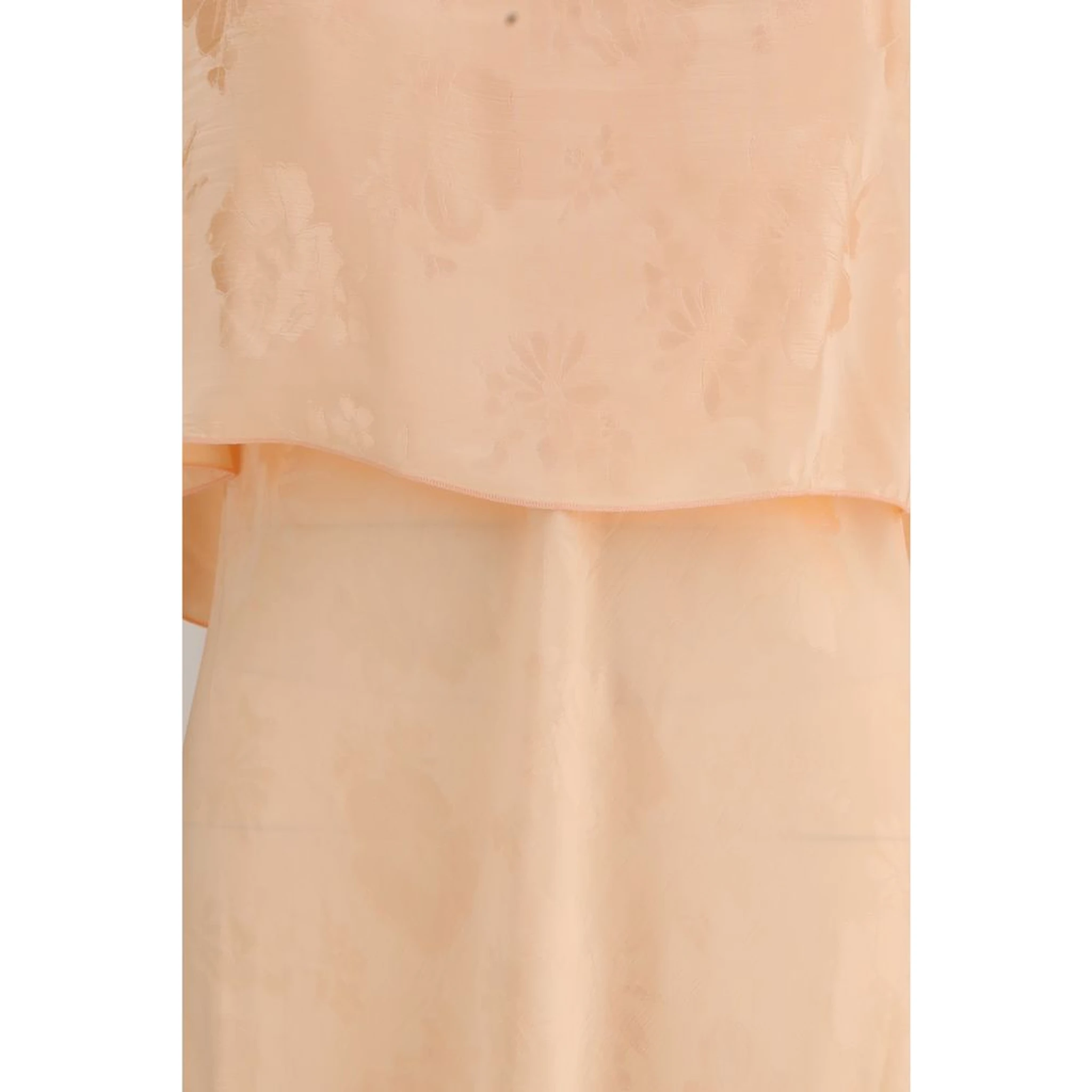 Orange Viscose Casual Dress