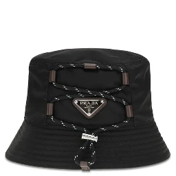 Black Recycled Polyamide Bucket Hat