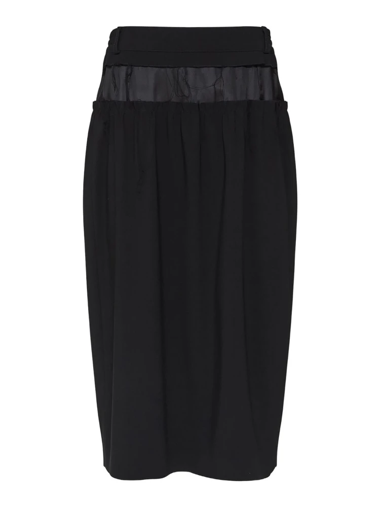 "FOUR STITCHES" MIDI SKIRT