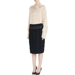 "FOUR STITCHES" MIDI SKIRT