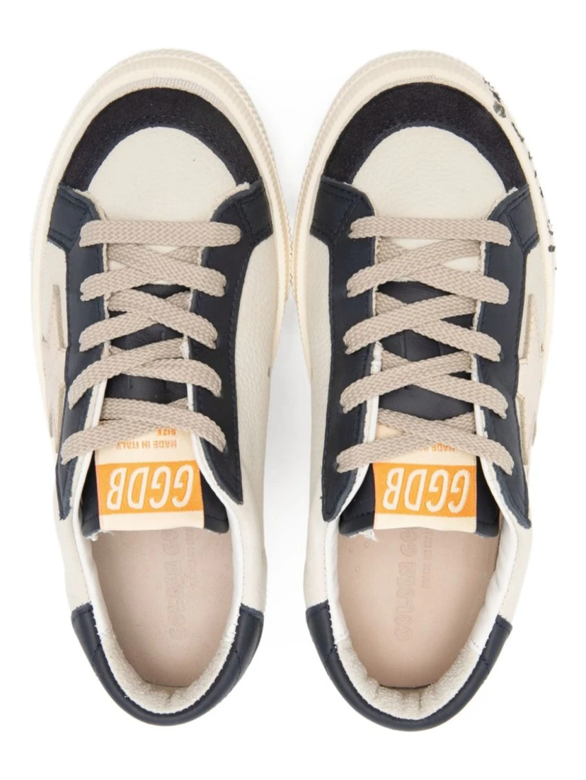 may nabuk upper and vamp suede toe leather tongue and heel laminated star signature foxing