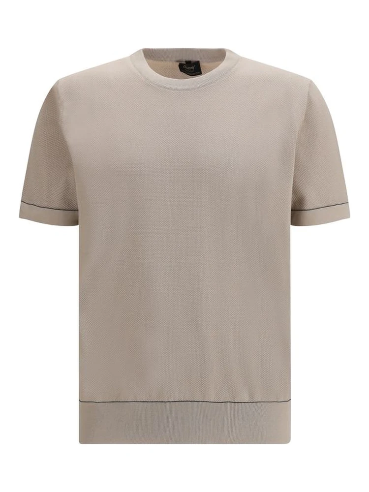 Beige Cotton T-Shirt