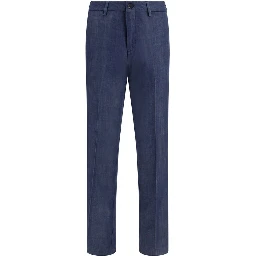 Blue Tencel Dress Pants