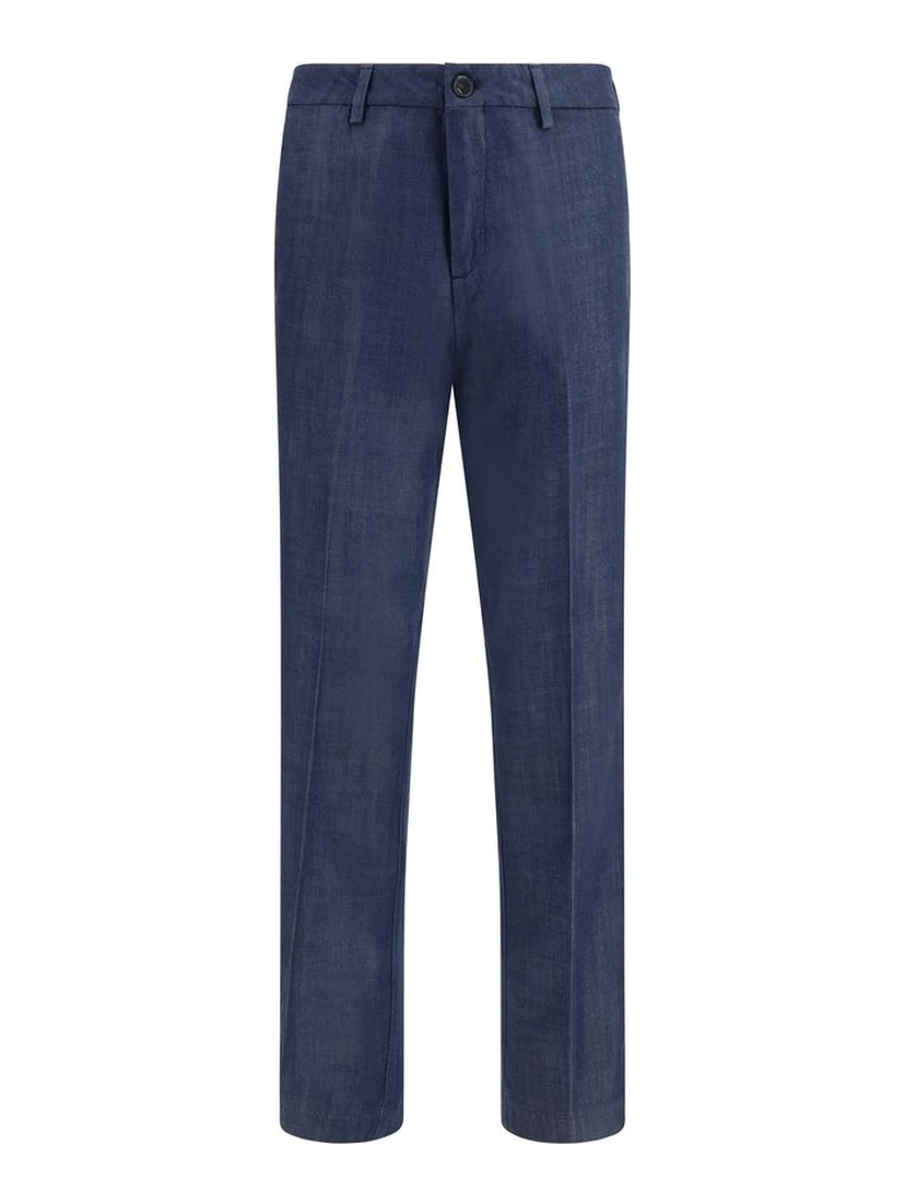 Blue Tencel Dress Pants