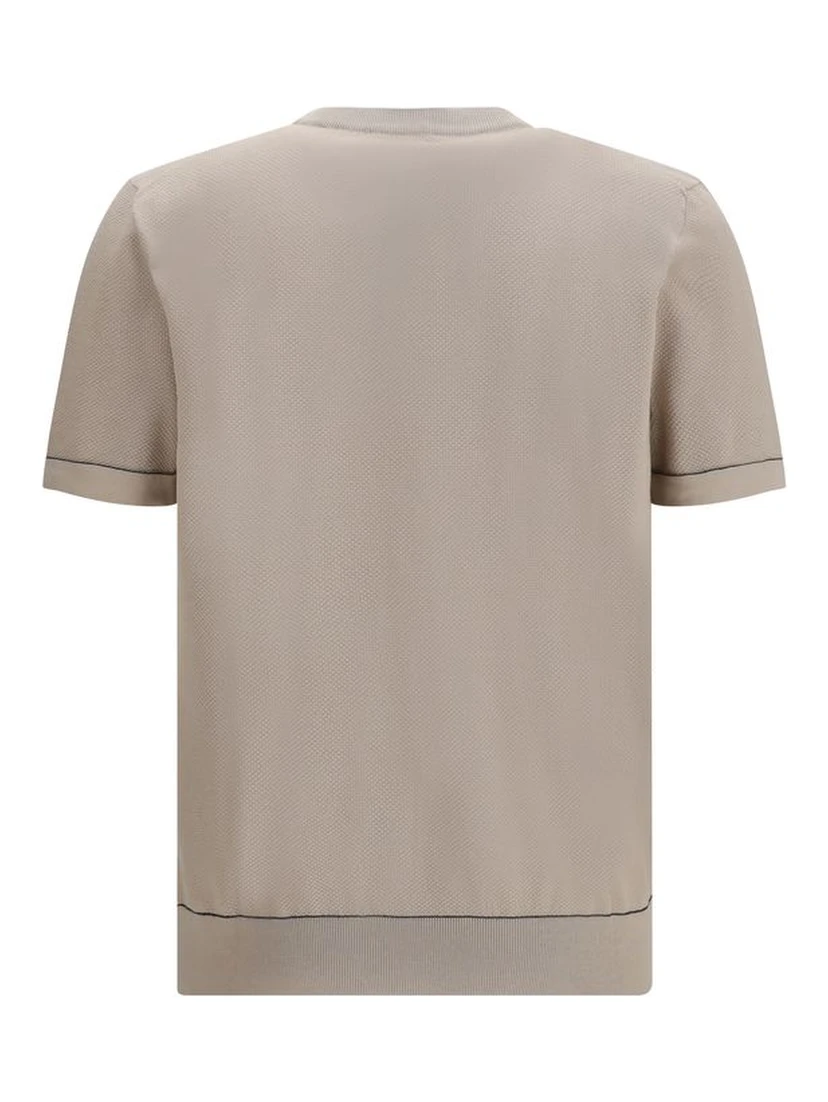 Beige Cotton T-Shirt