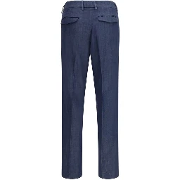 Blue Tencel Dress Pants