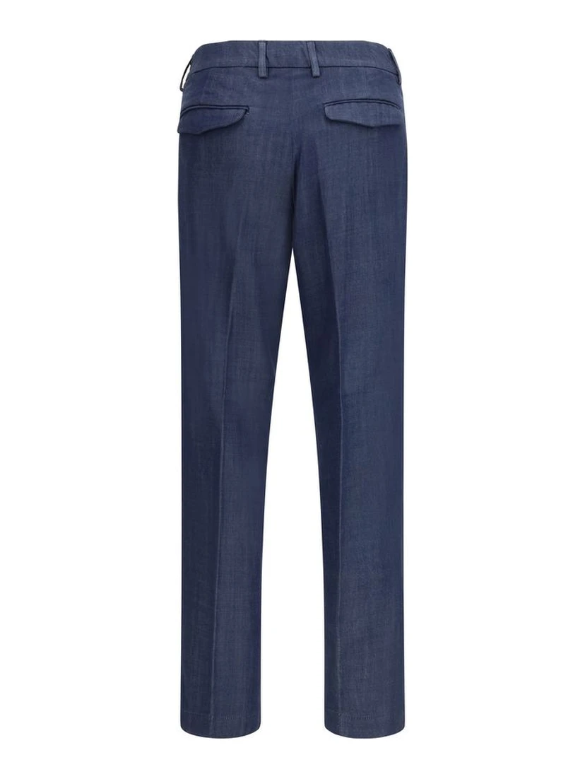 Blue Tencel Dress Pants