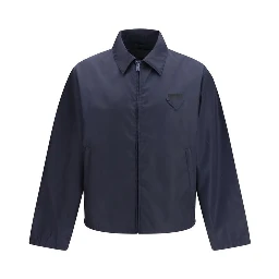 Blue Nylon Shell Jacket