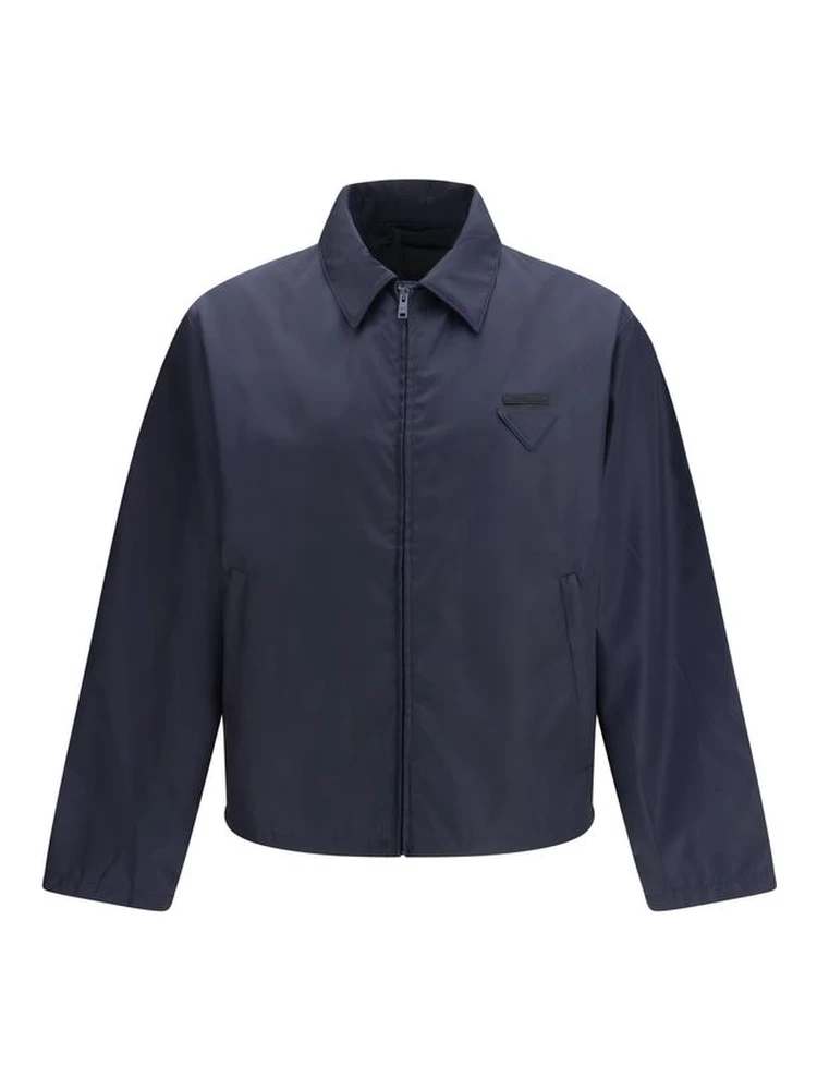 Blue Nylon Shell Jacket