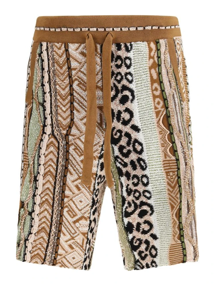 Multicolor Cotton Bermuda Shorts