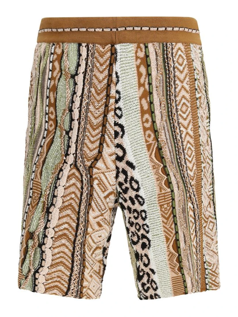 Multicolor Cotton Bermuda Shorts