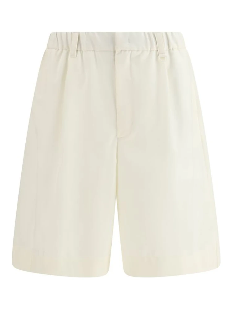 Beige Polyester Shorts