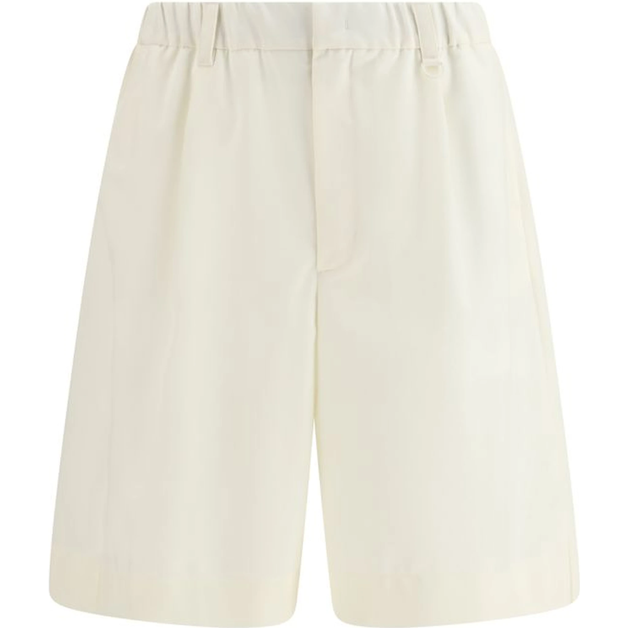 Beige Polyester Shorts