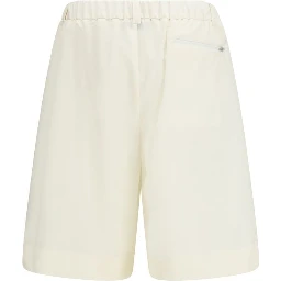 Beige Polyester Shorts