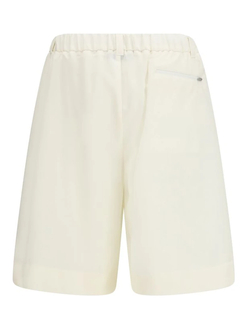 Beige Polyester Shorts