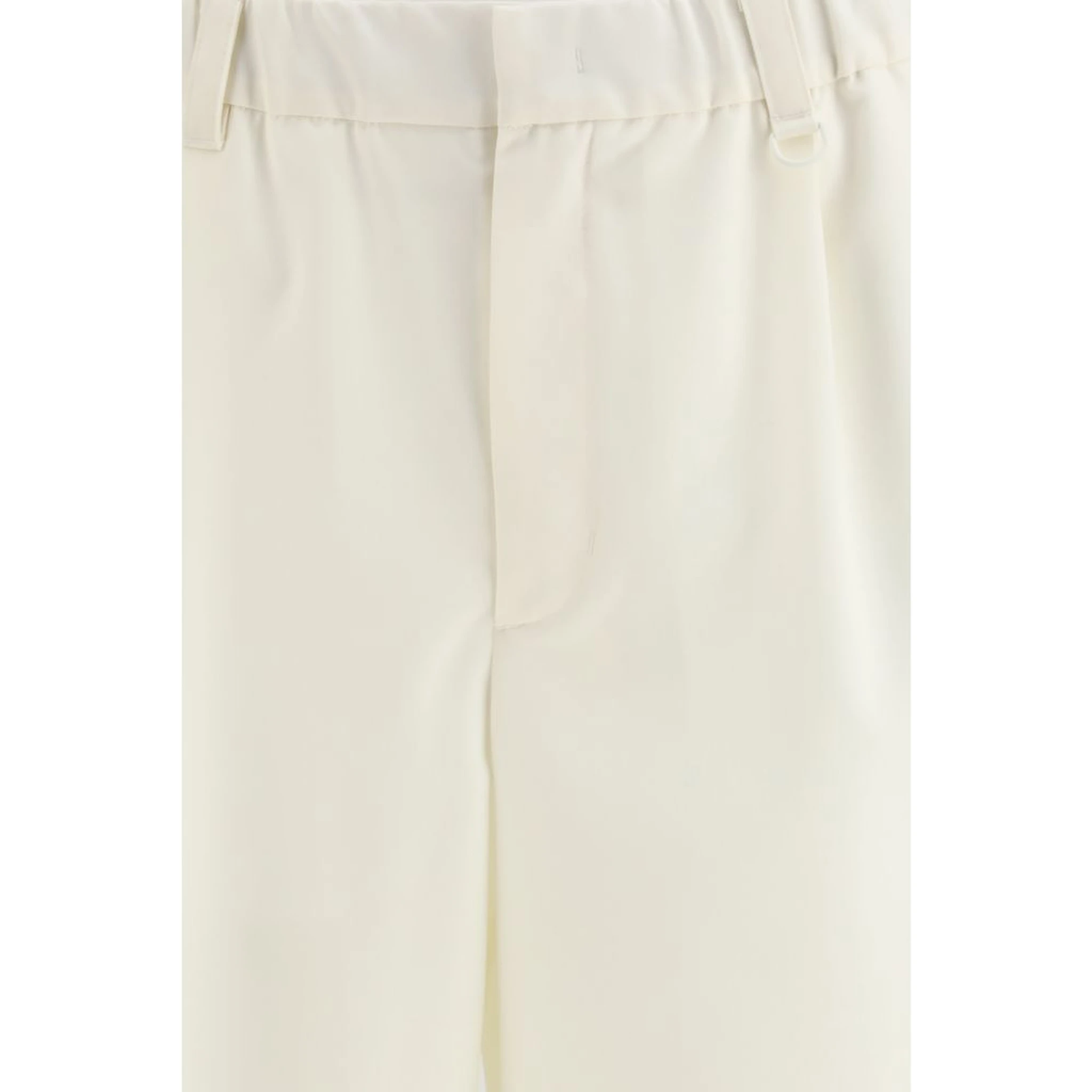 Beige Polyester Shorts