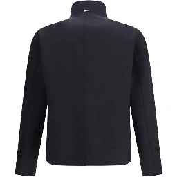 Blue Elastane Coat