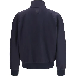Blue Cashmere Bomber