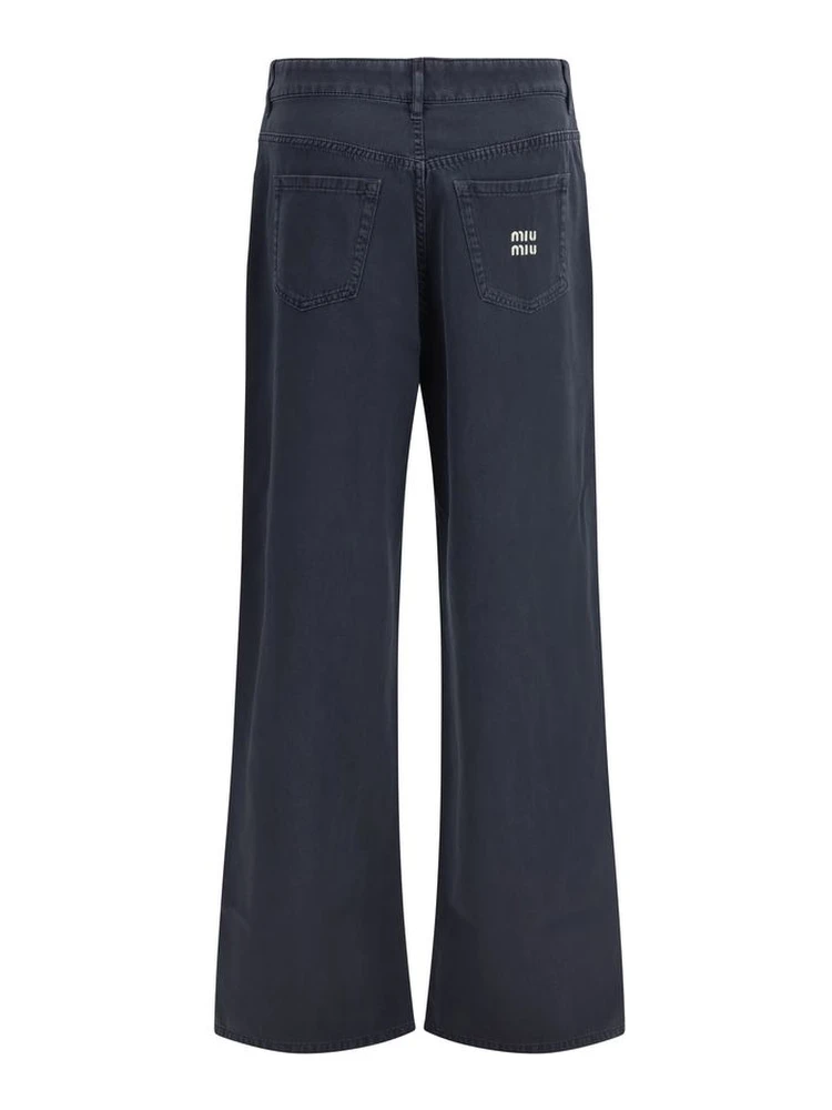 Blue Cotton Flared Jeans alternative