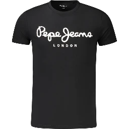 Black Cotton Men's T-Shirt