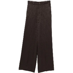 Horsebit silk pants