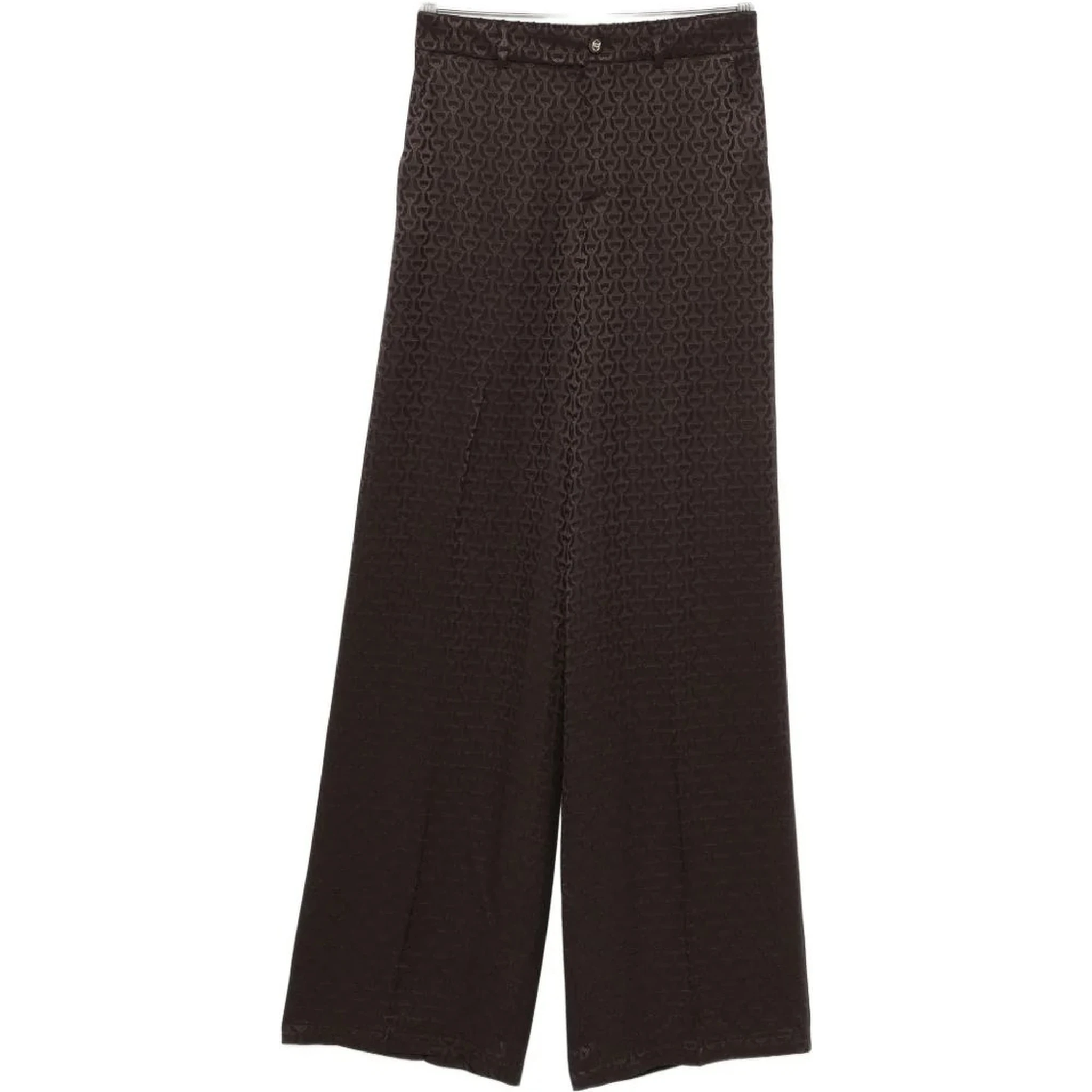Horsebit silk pants