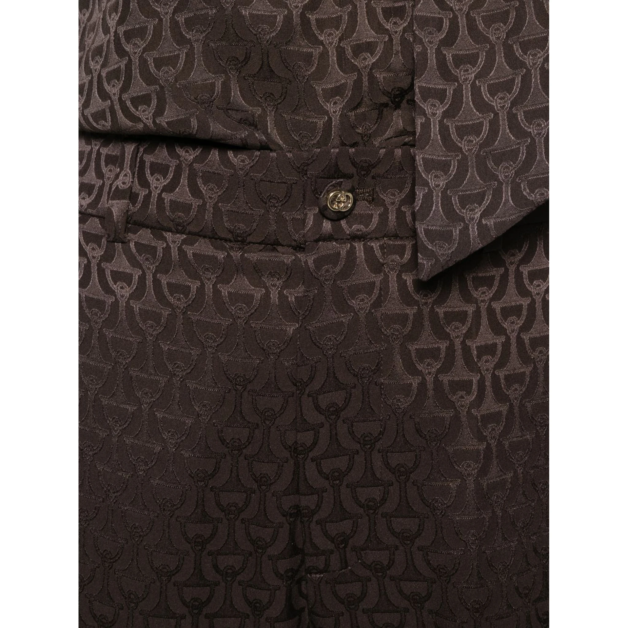 Horsebit silk pants