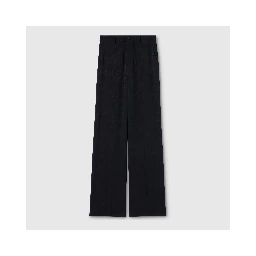 Silk blend wide pants