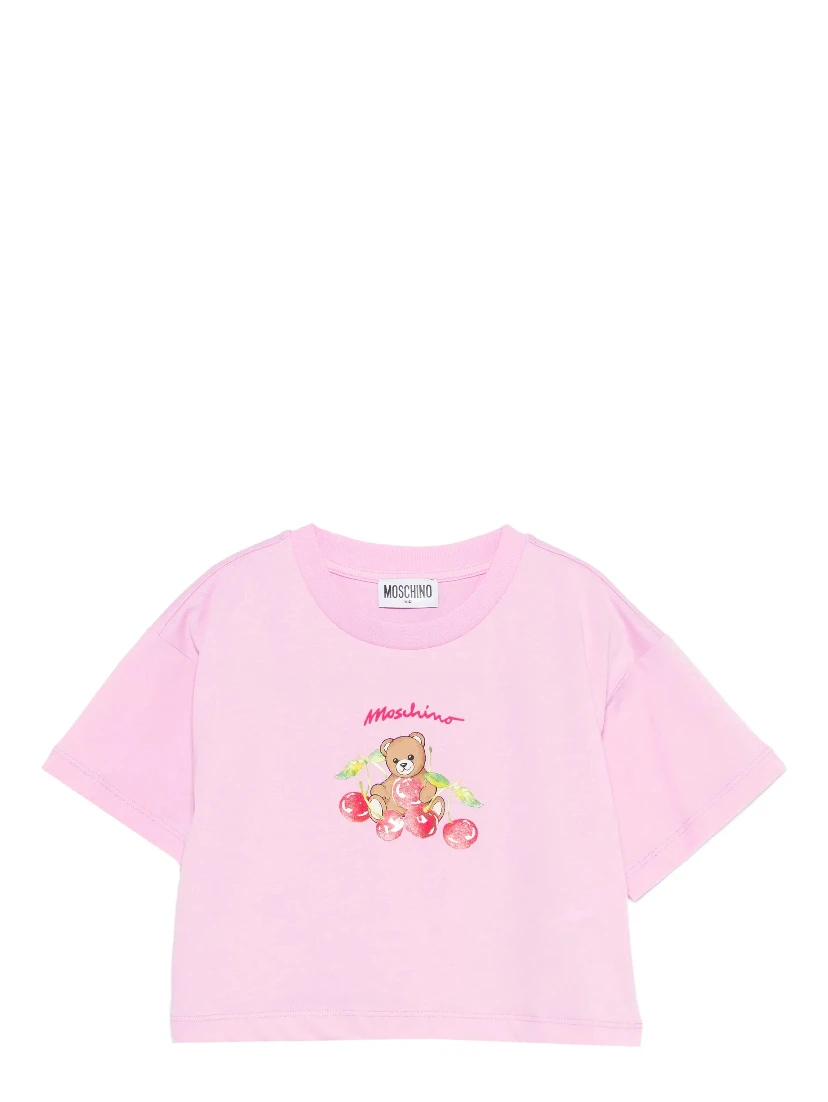 MOSCHINO KIDS T-shirts and Polos Fuchsia