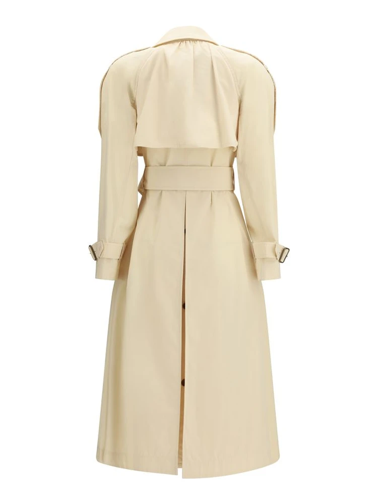 Beige Polyester Trench Coat alternative
