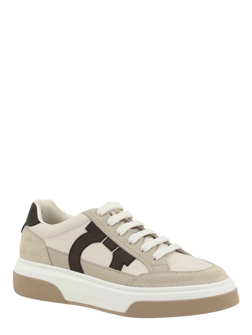 Multicolor Calf Leather Bos Taurus Platform Sneakers