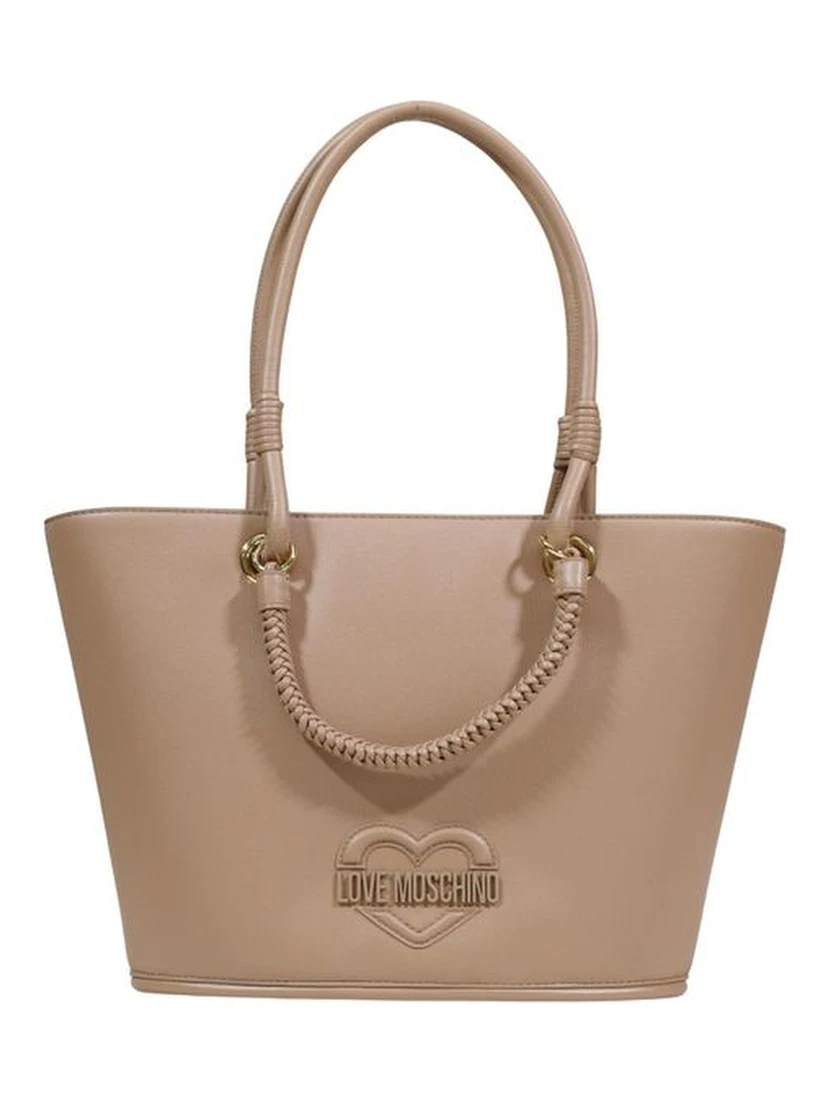 Beige Polyethylene Handbag