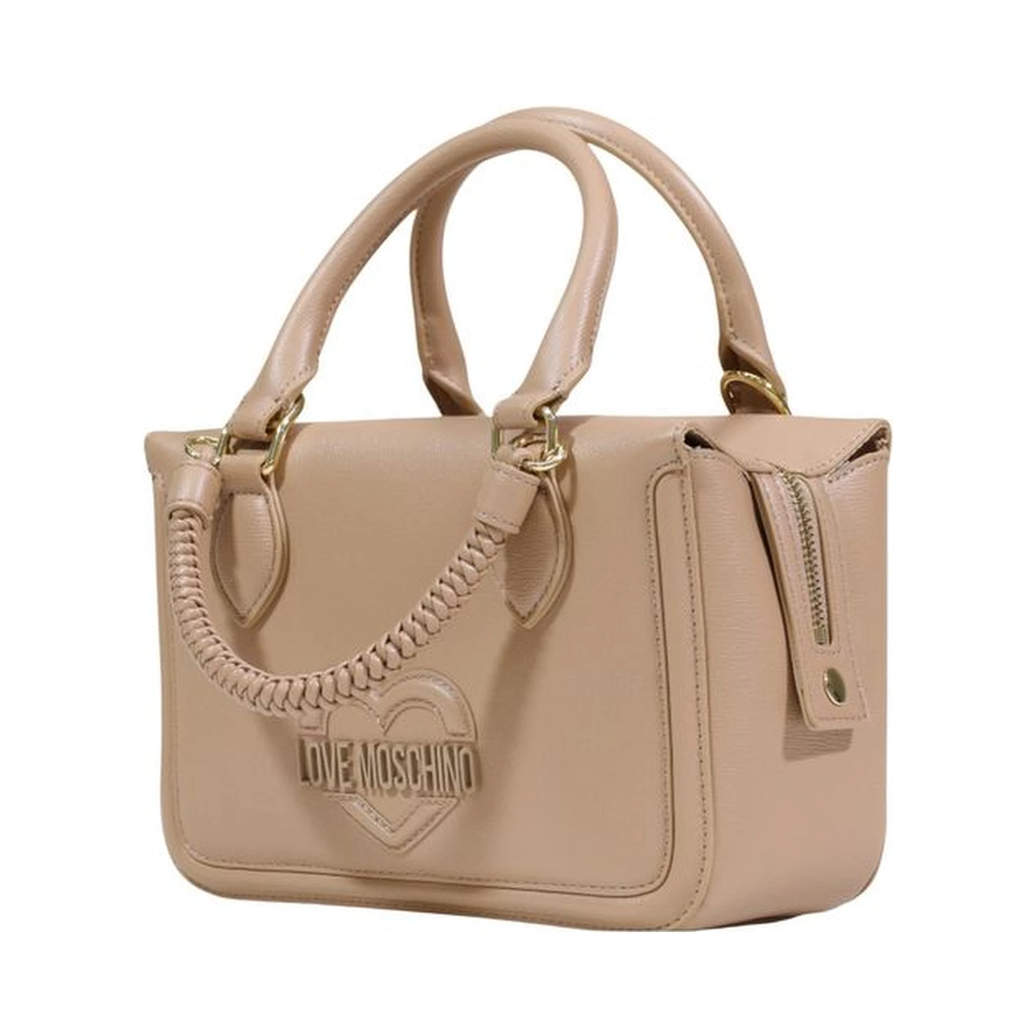 Beige Polyethylene Handbag