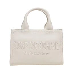 Beige Polyethylene Handbag
