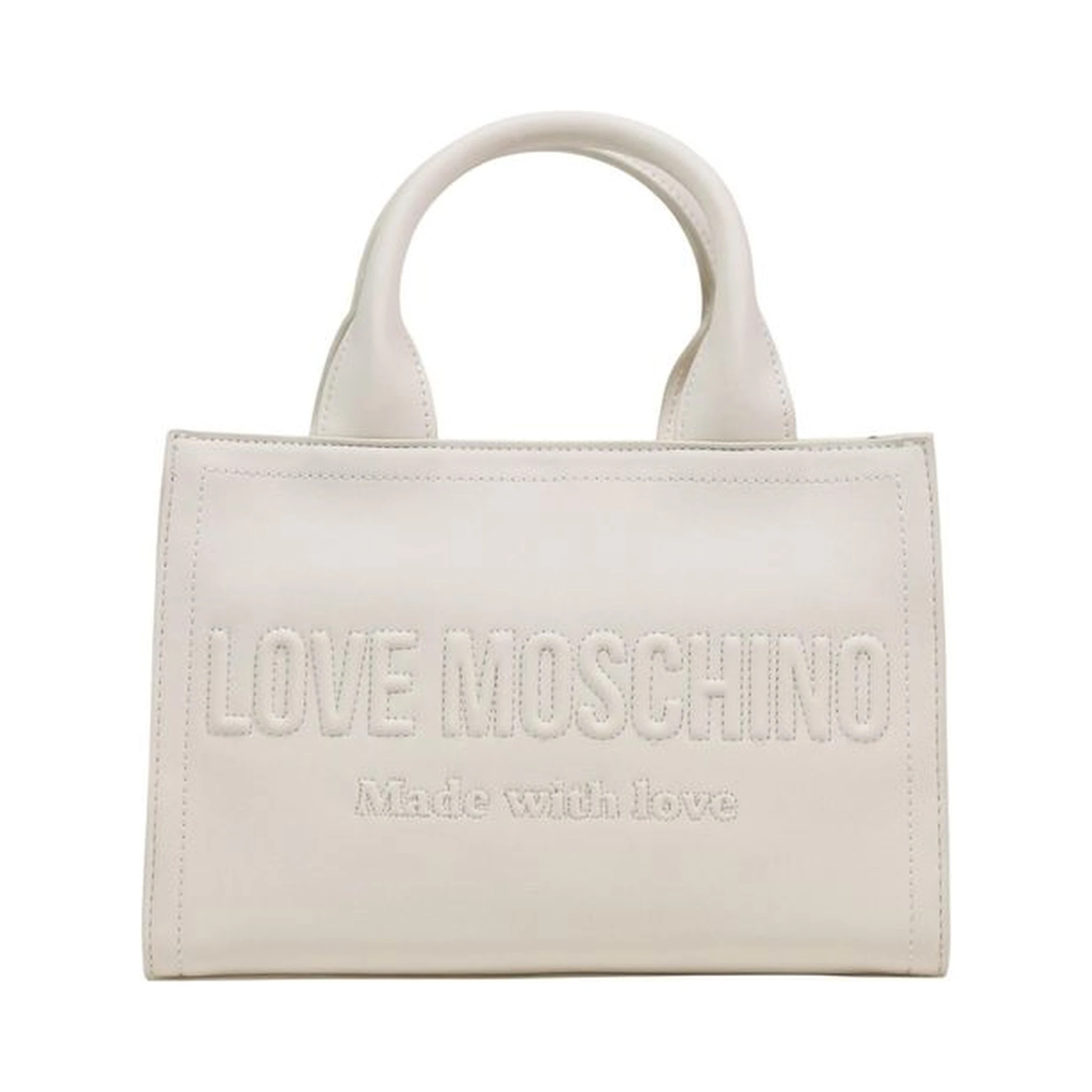 Beige Polyethylene Handbag