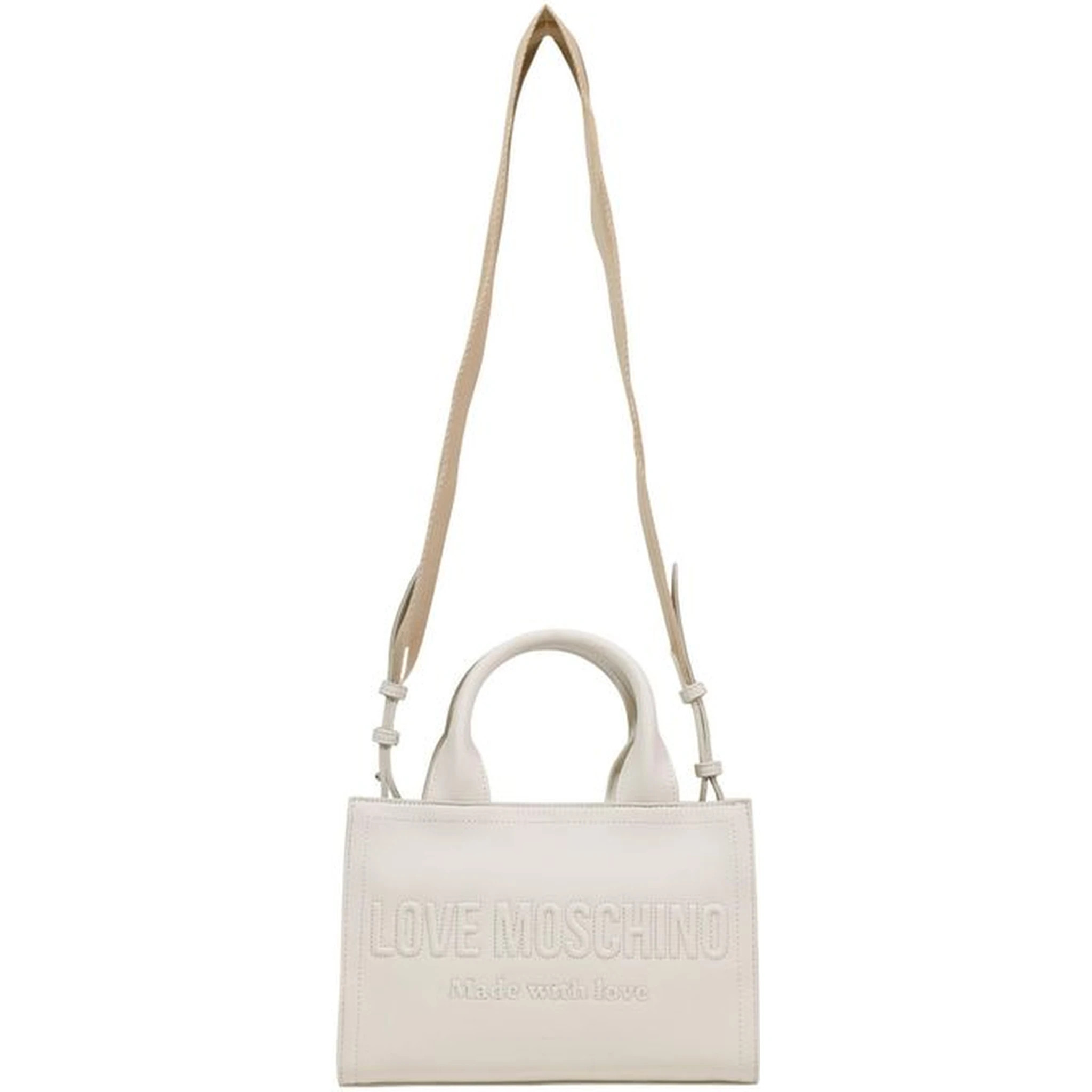 Beige Polyethylene Handbag