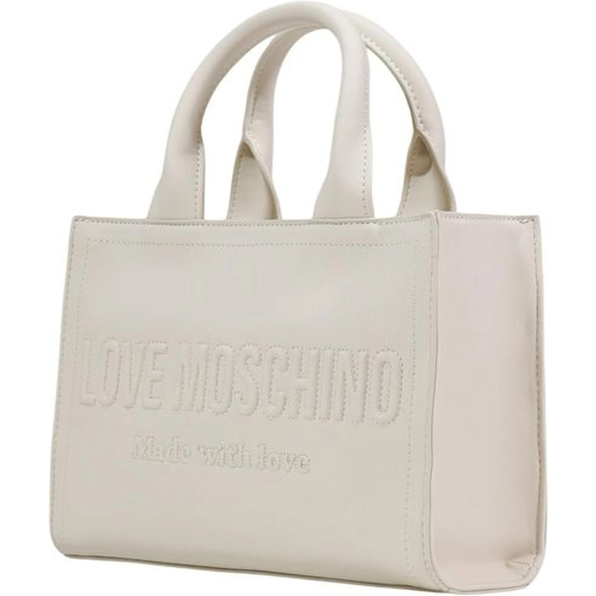 Beige Polyethylene Handbag