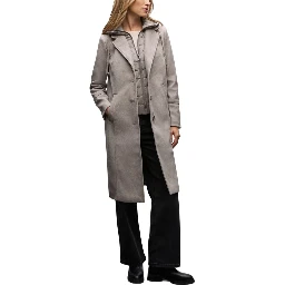Beige Polyester Coat