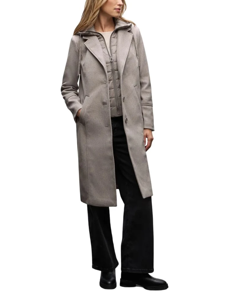 Beige Polyester Coat