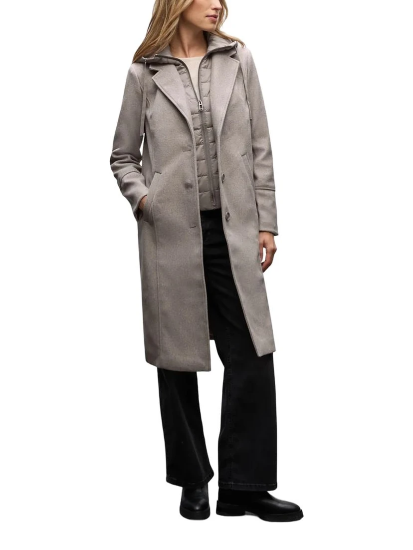 Beige Polyester Coat