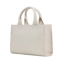 Beige Polyethylene Handbag