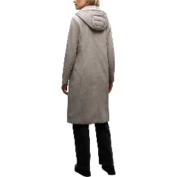 Beige Polyester Coat