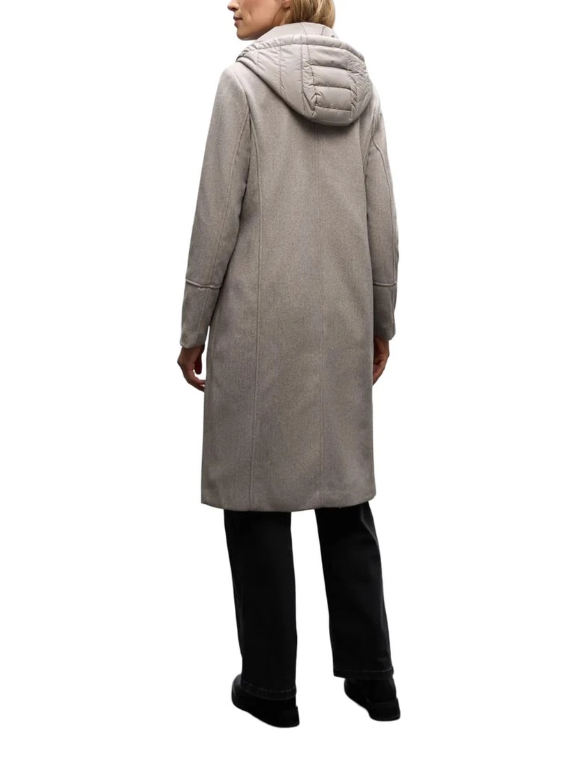 Beige Polyester Coat