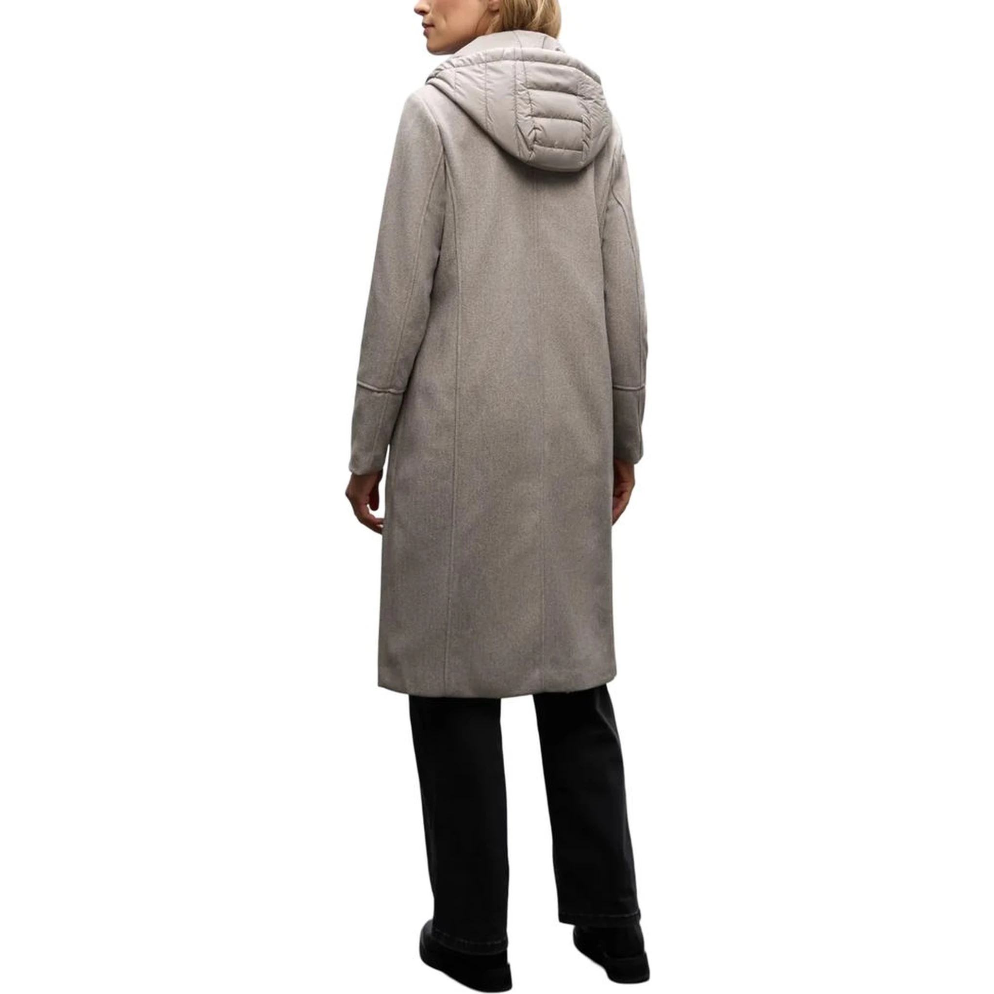 Beige Polyester Coat