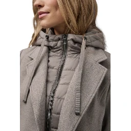 Beige Polyester Coat