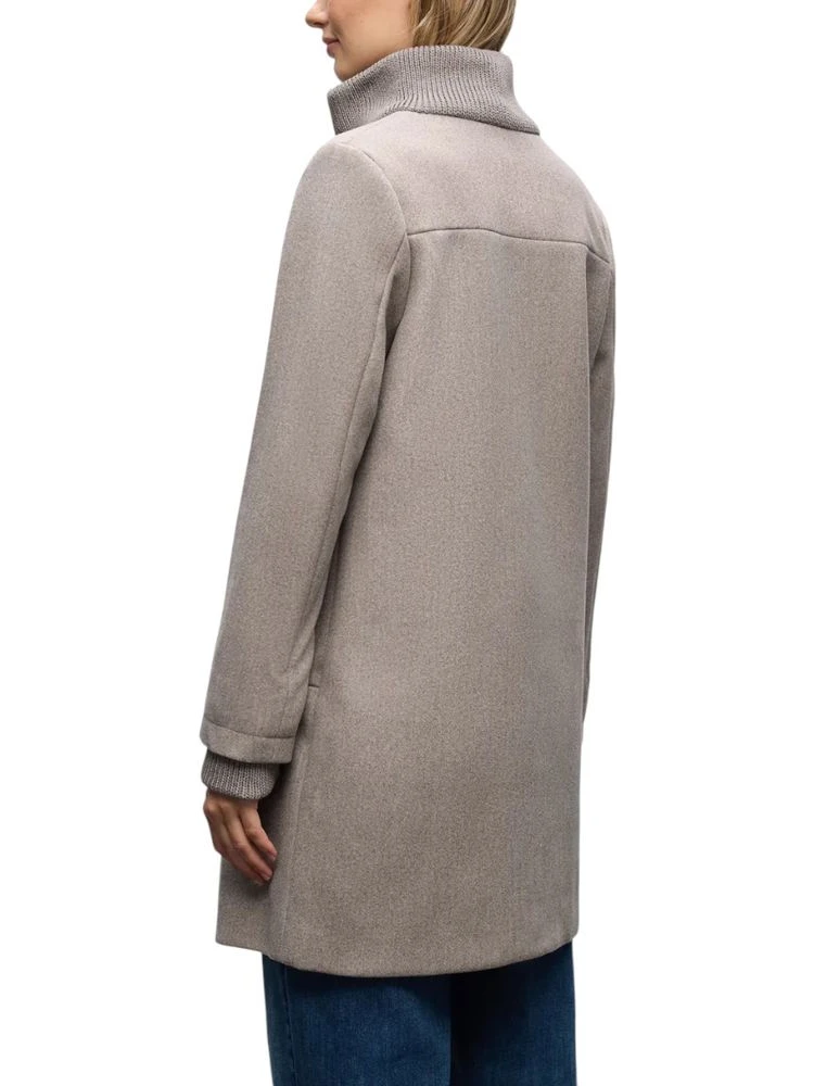 Gray Polyester Coat alternative