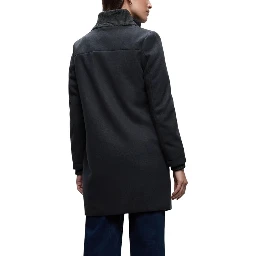 Blue Polyester Coat
