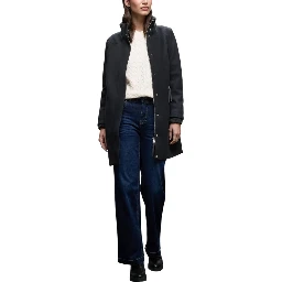 Blue Polyester Coat