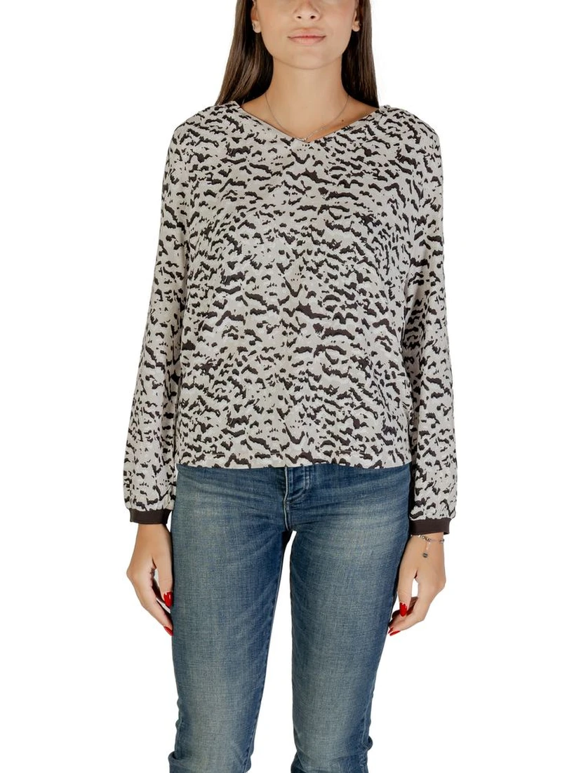 Bicolor Viscose Blouse